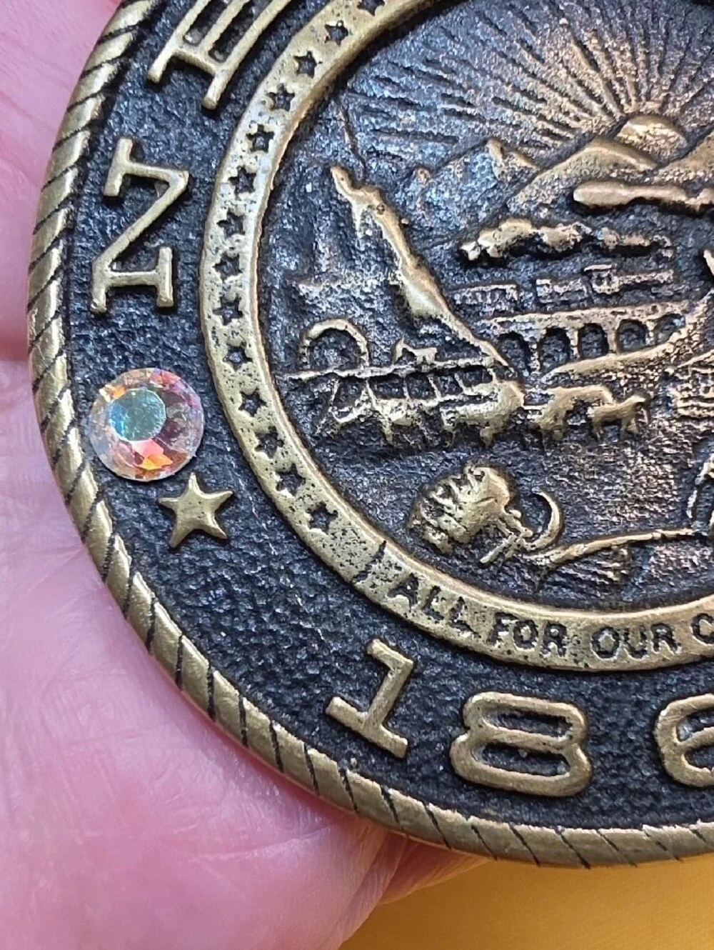 1978 Heritage Mint Brass Nevada State Seal Buckle